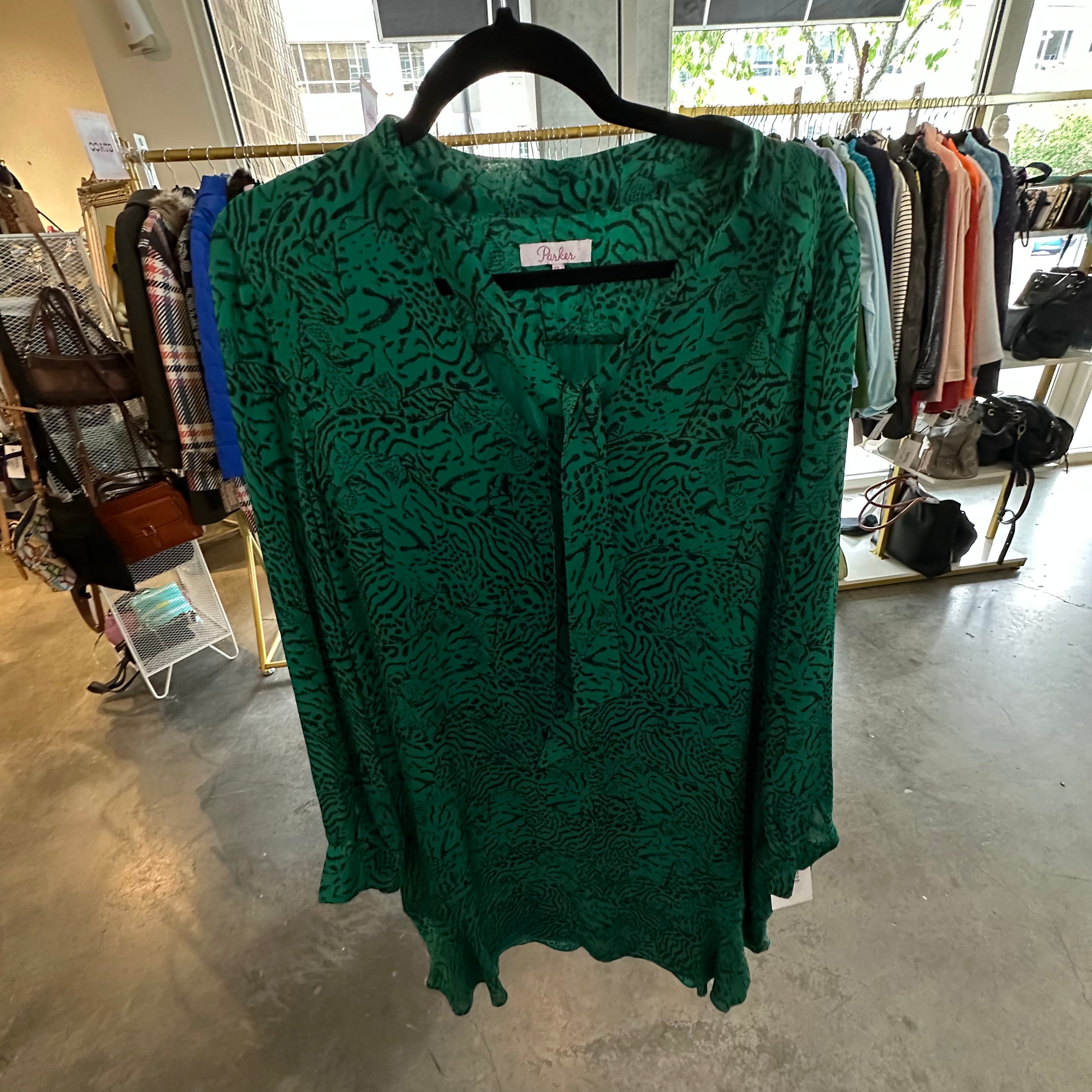 Parker Green Dress Size XL