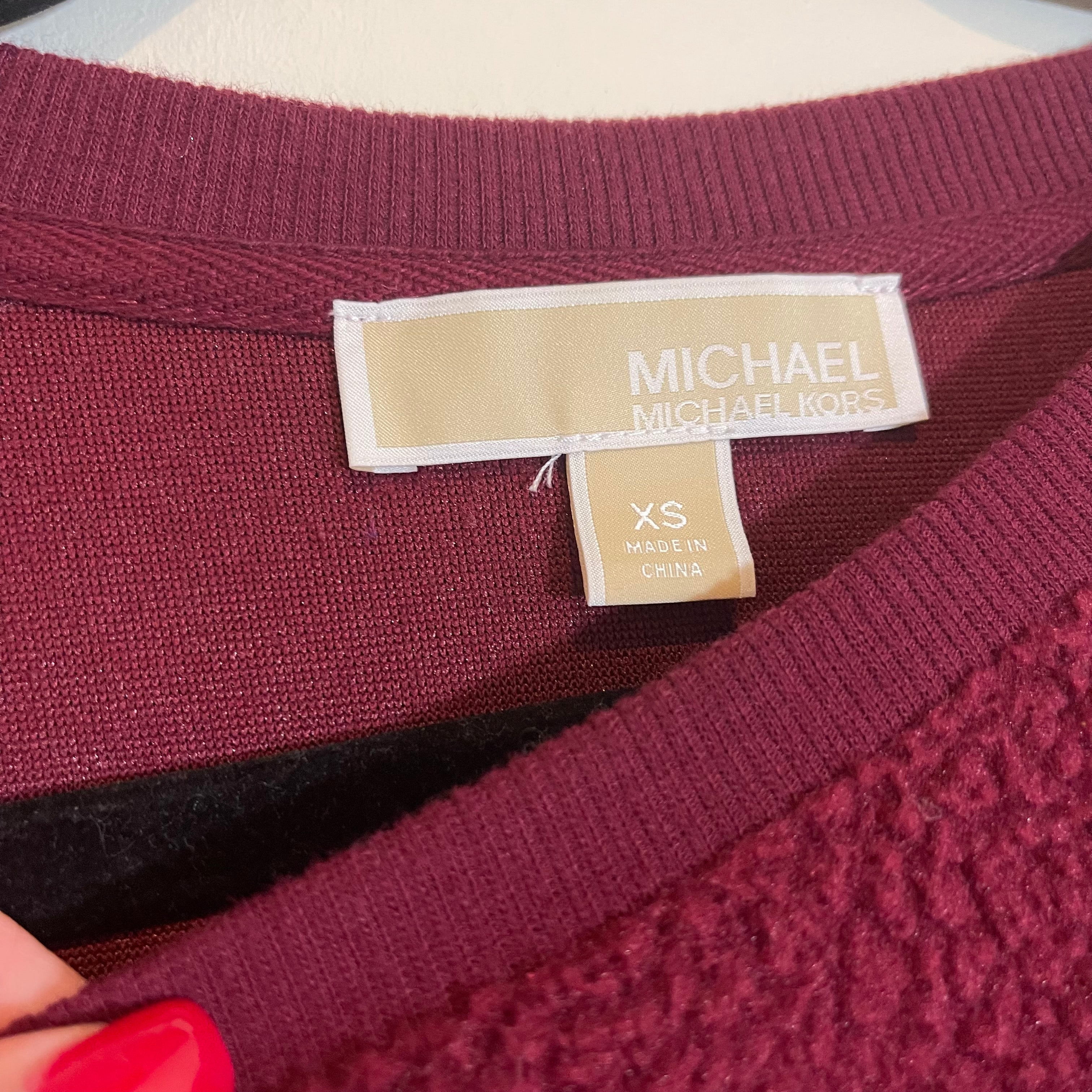 Michael Kors Red Sweater Size XS