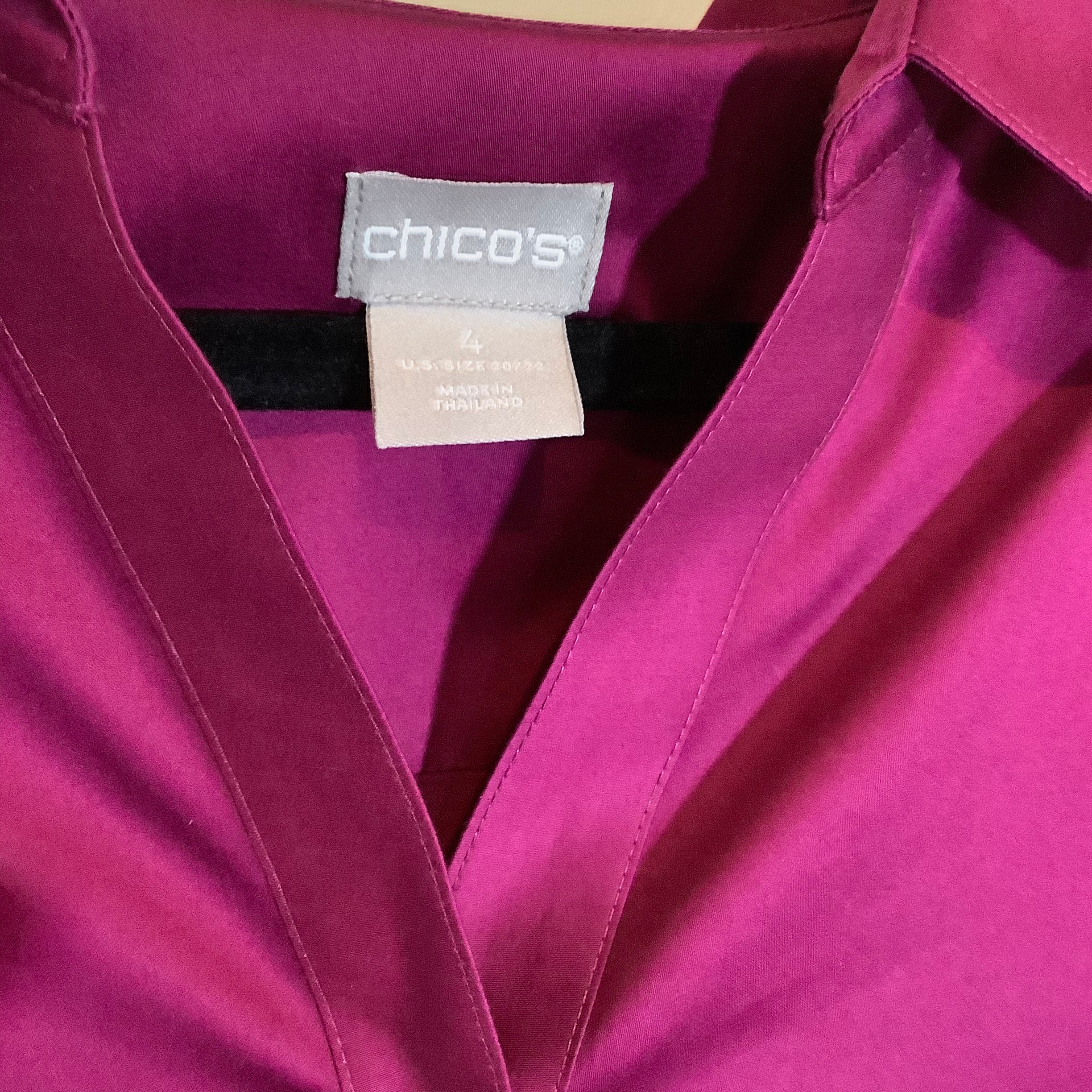 Chico’s Purple Blouse Size XXL