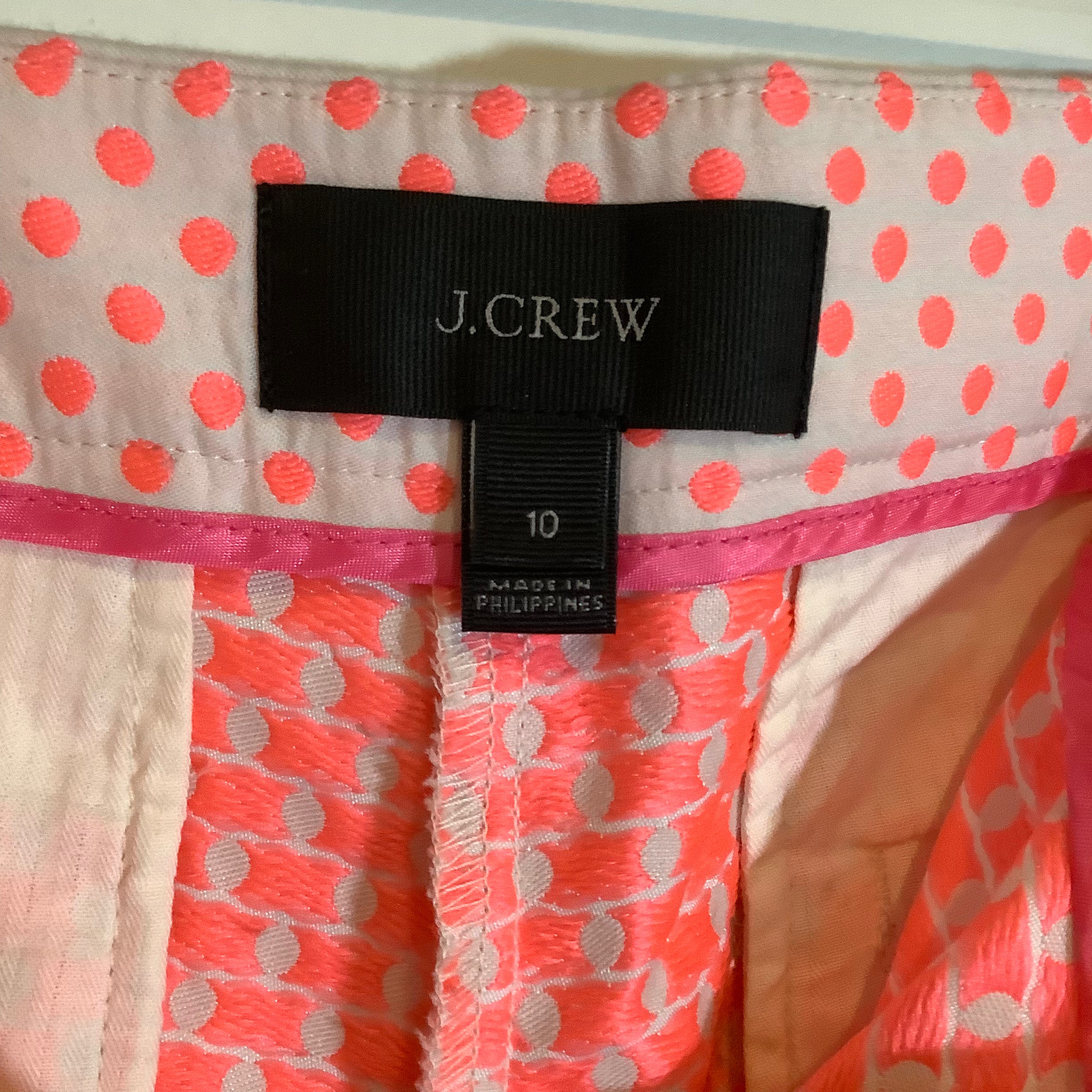 J Crew Pink Shorts Size 10