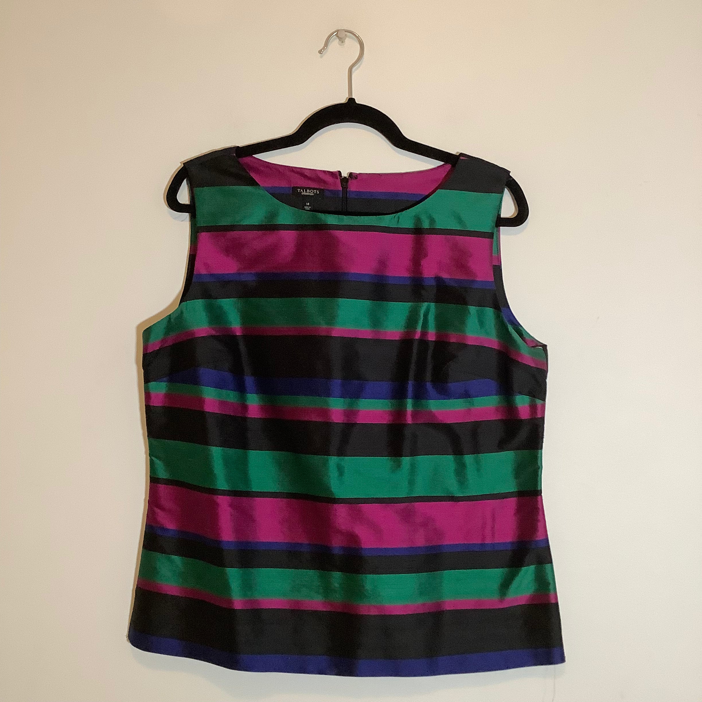 Talbots Green Tank Size 14