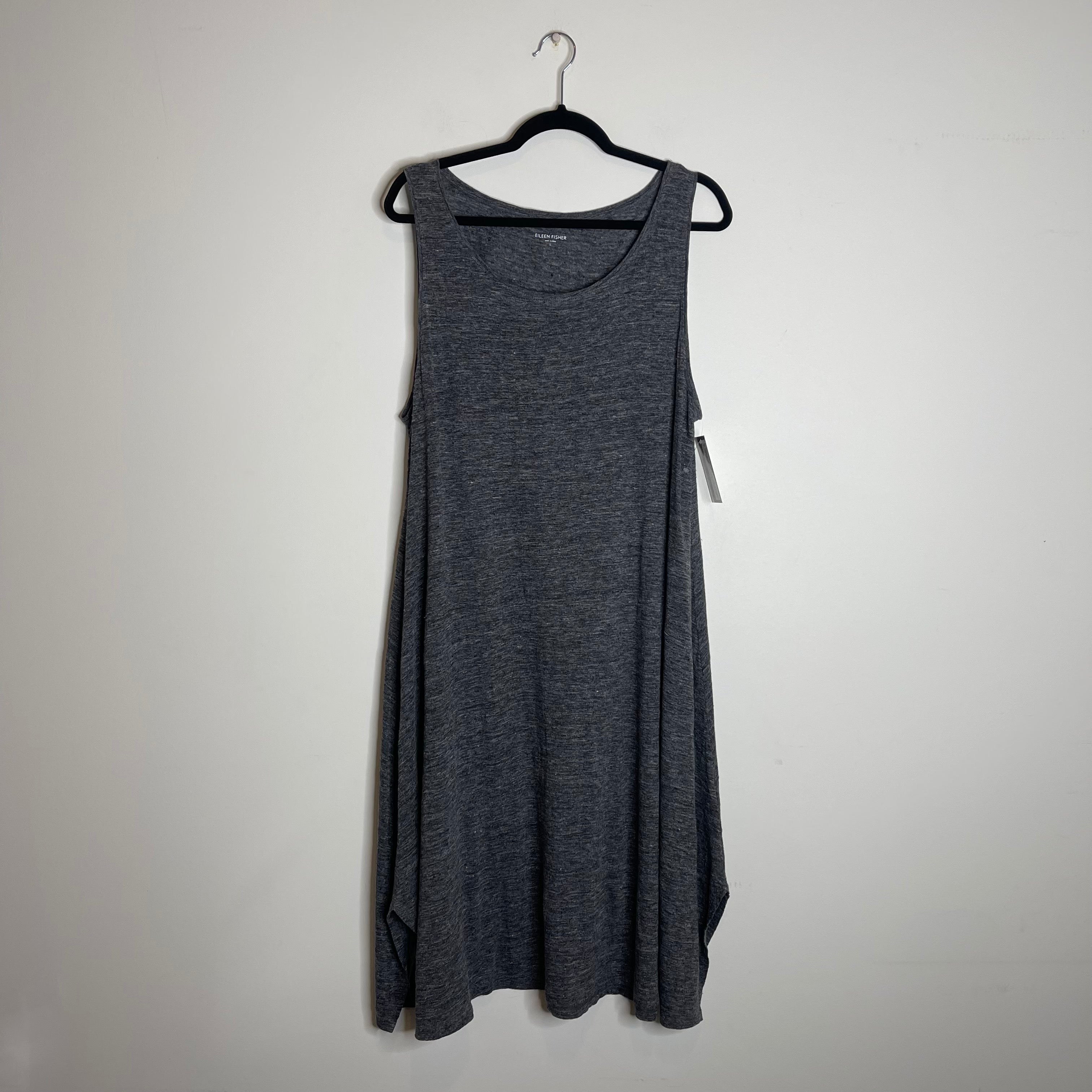 Eileen Fisher Gray Dress Size L