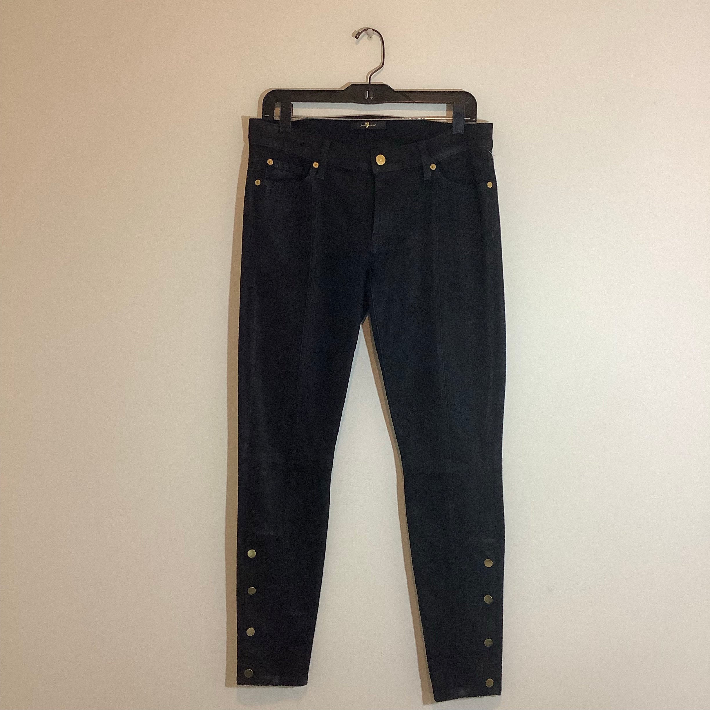 7 For All Mankind Black Jeans Size 31