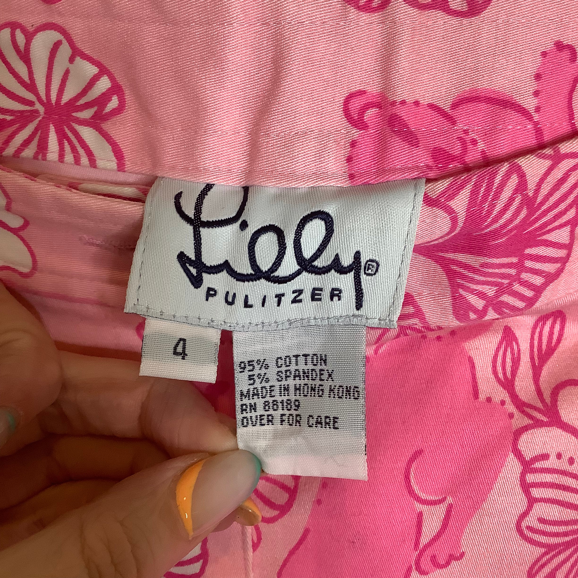 Lilly Pulitzer Pink Pants Size 4