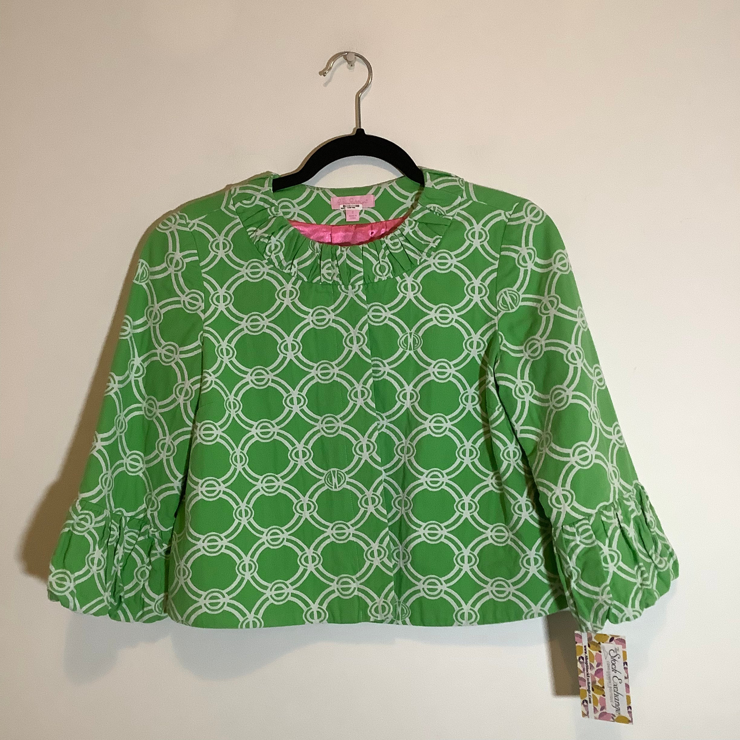 Lilly Pulitzer Green Jacket Size 2