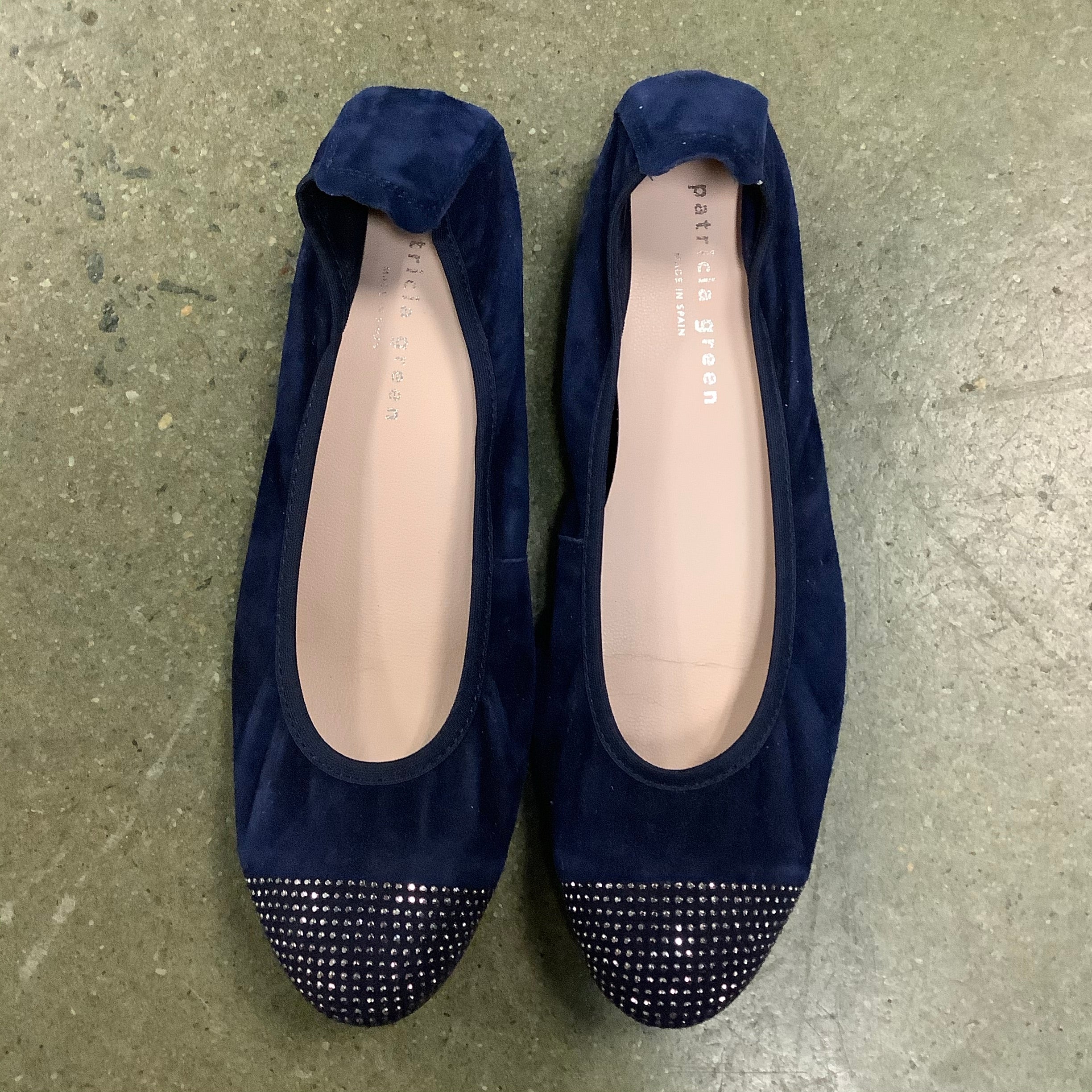 Patricia Green Blue Flats Size 6